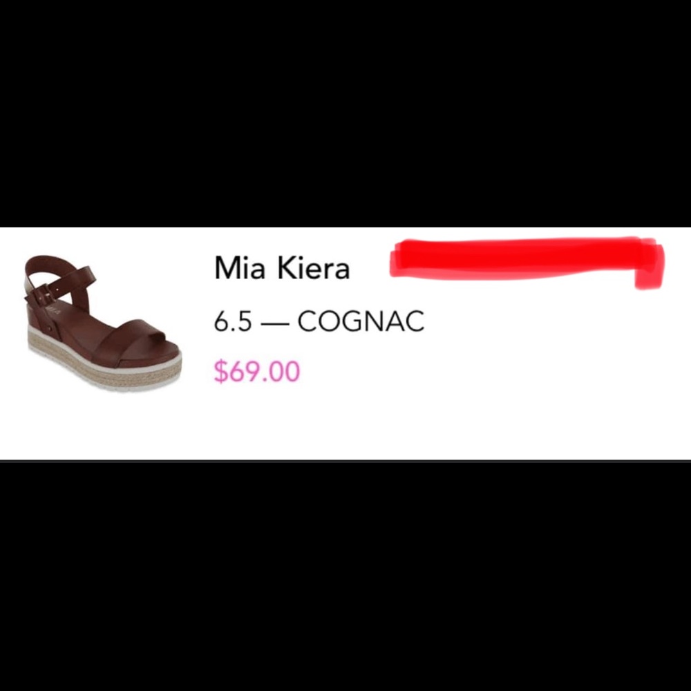 NEW Mia Sandals, size 6.5, brown